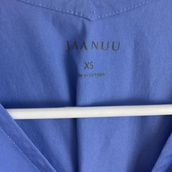 Jaanuu Purple Cotton Scrub Top - Picture 3 of 5